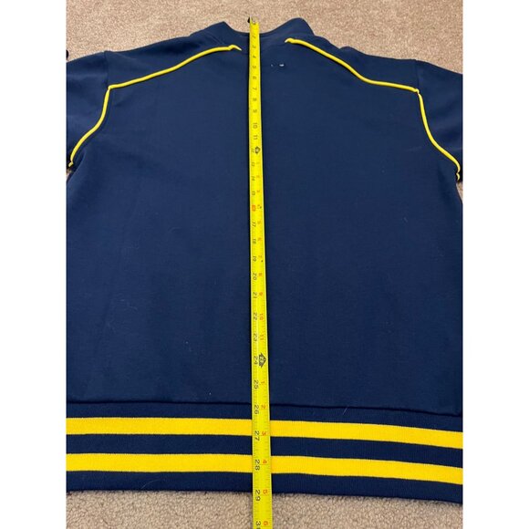 University Of Michigan Wolverines Track Jacket M Stripe Rib Officially Licensed - Picture 5 of 9